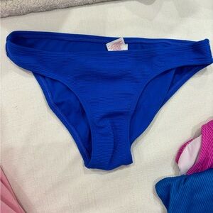 Blue bikini bottom